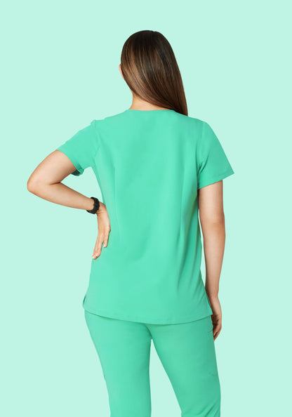 Maternity One Pocket Top Seaglass