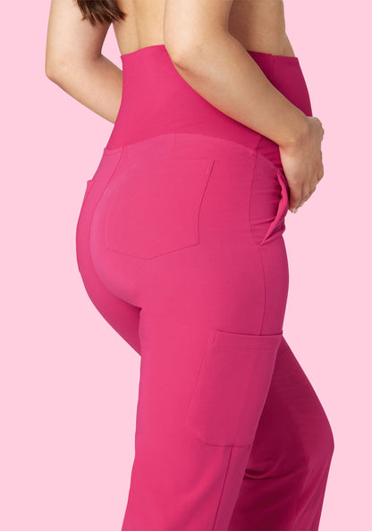 Maternity Cargos Hot Pink
