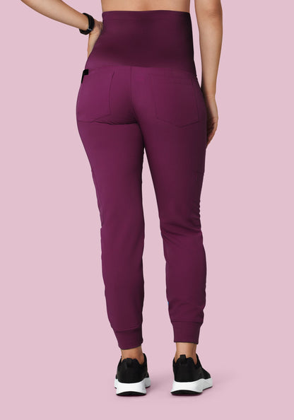 Maternity Joggers Plum