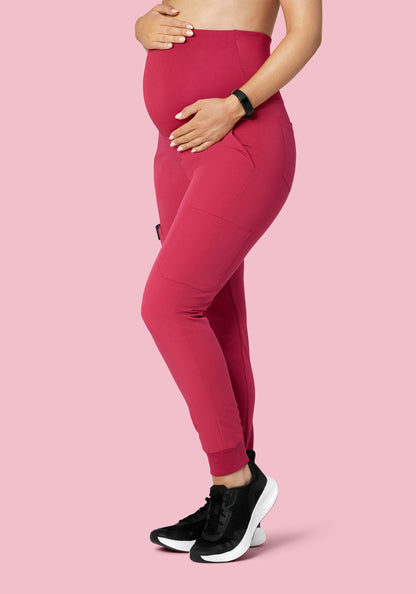 Maternity Joggers Deep Rose