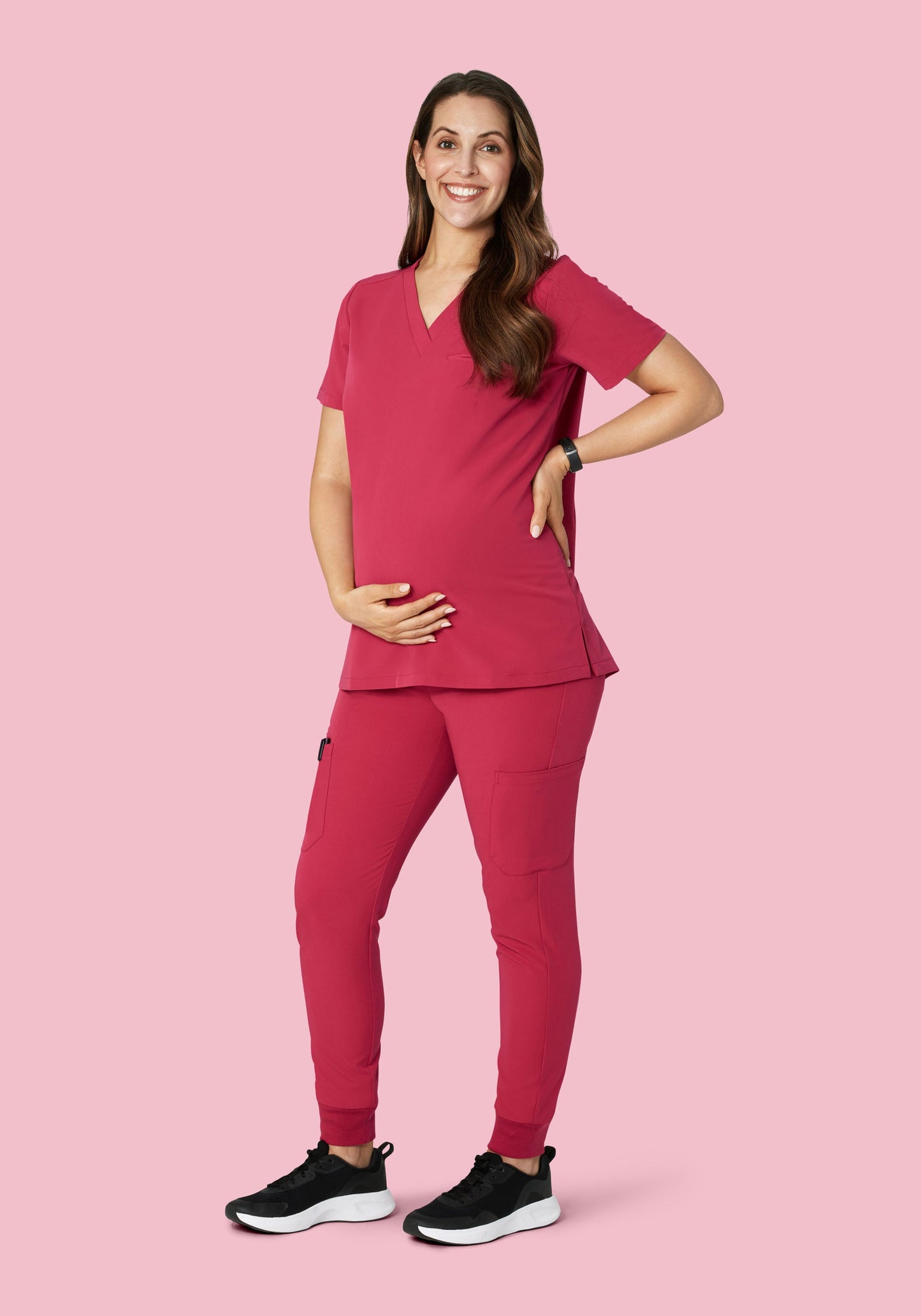 Maternity Joggers Deep Rose