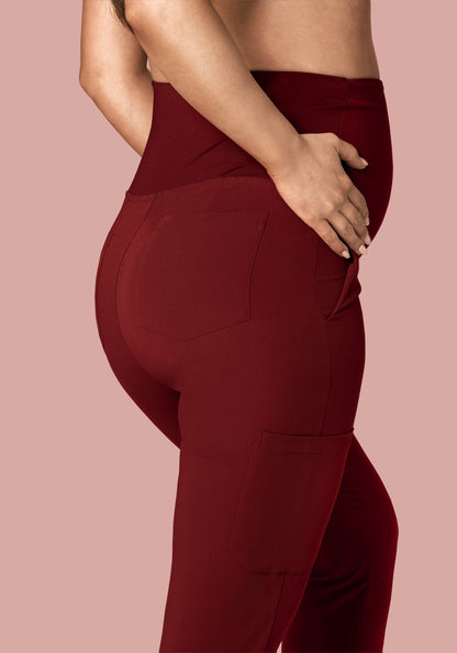 Maternity Joggers Fired Brick