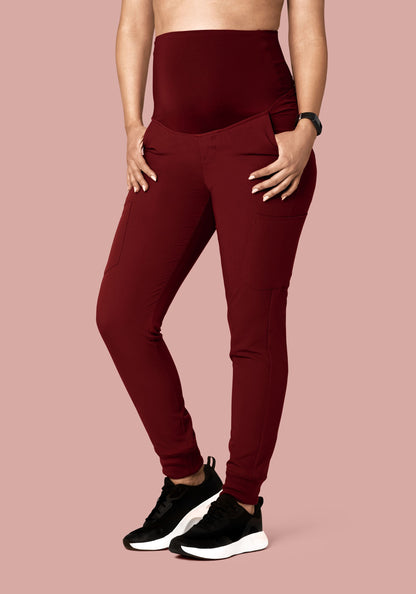 Maternity Joggers Fired Brick