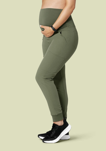 Maternity Joggers Sage