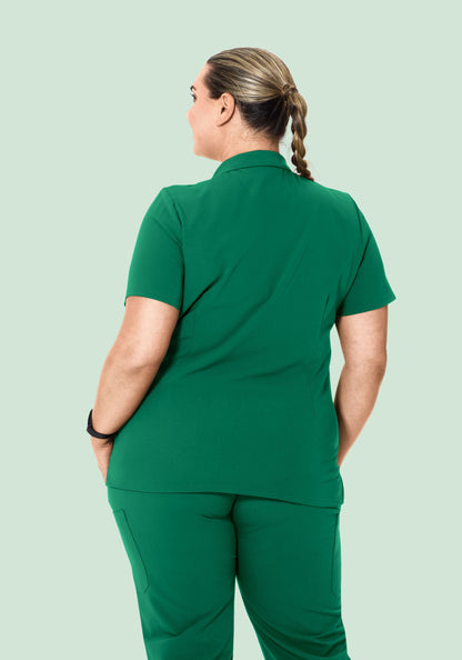 Multi Wear Collar Top Envy Green