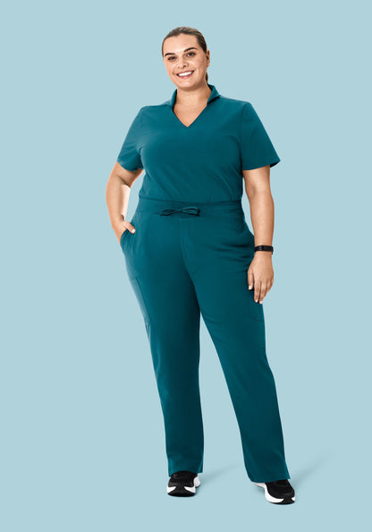 High Waisted Cargos Caribbean Blue