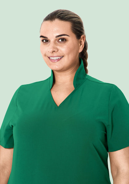 Multi Wear Collar Top Envy Green