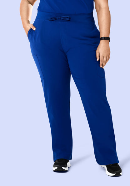 High Waisted Cargos Galaxy Blue