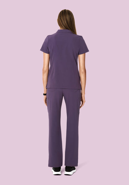 High Waisted Cargos Deep Dewberry