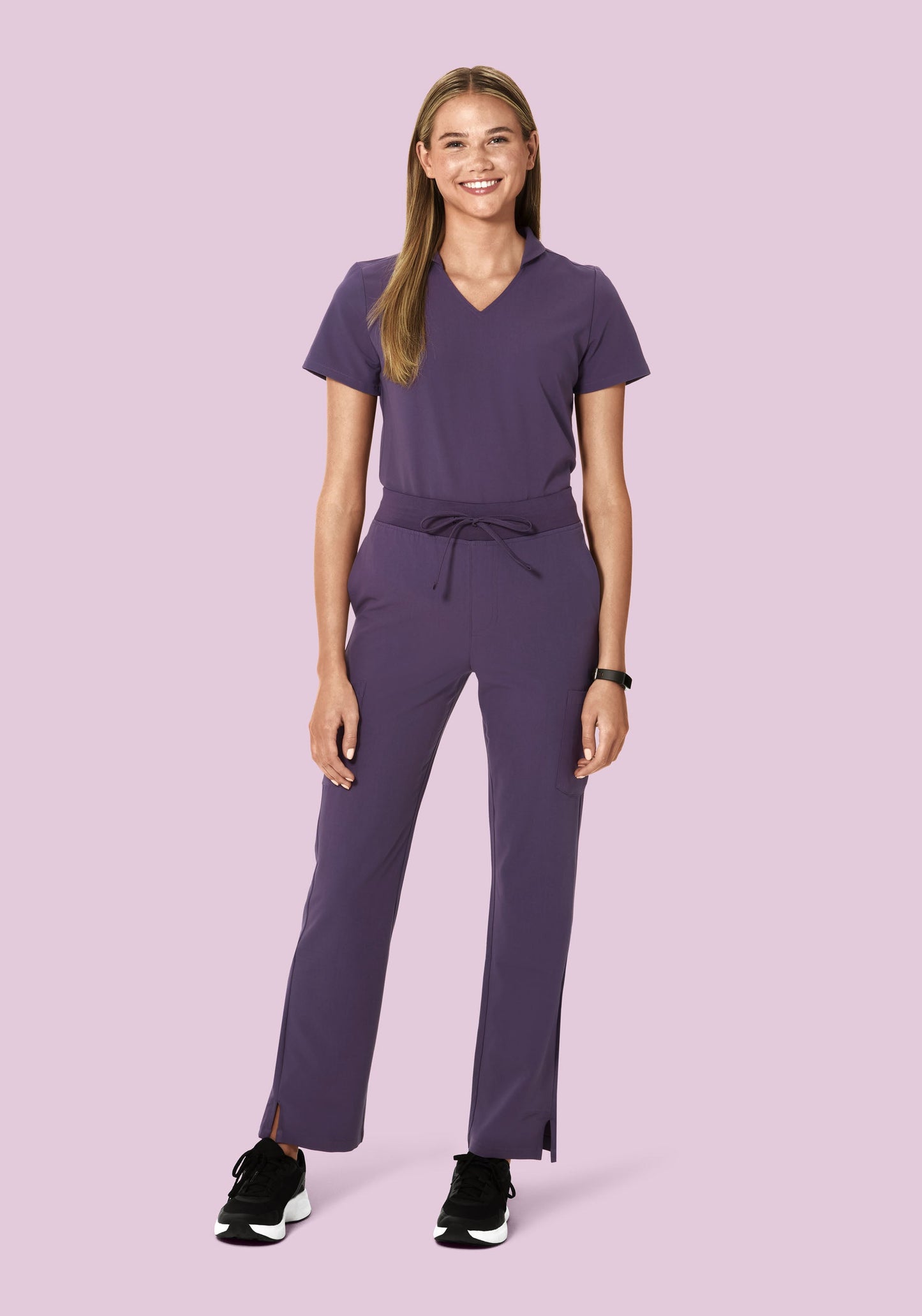 High Waisted Cargos Deep Dewberry