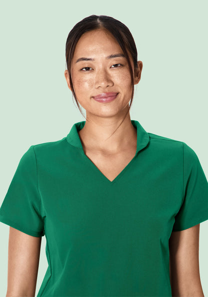 Multi Wear Collar Top Envy Green