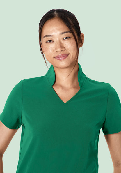 Multi Wear Collar Top Envy Green