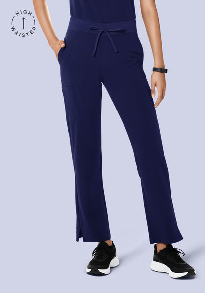 High Waisted Cargos Navy