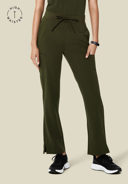 High Waisted Cargos Olive