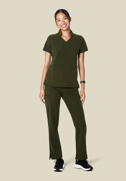 High Waisted Cargos Olive