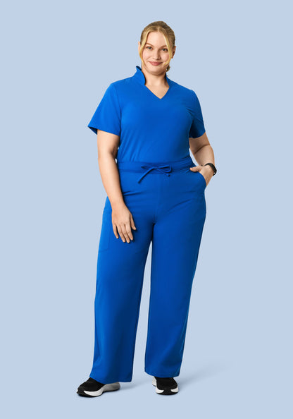 High Waisted Wide Leg Royal Blue