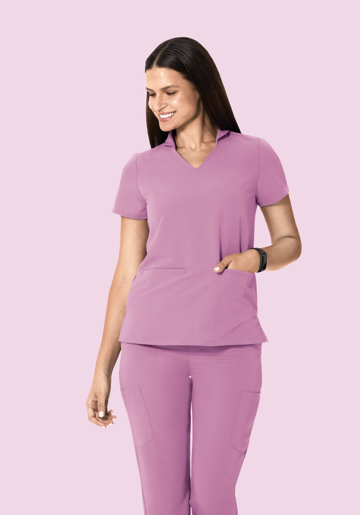 Multi Wear Collar Top Lilac