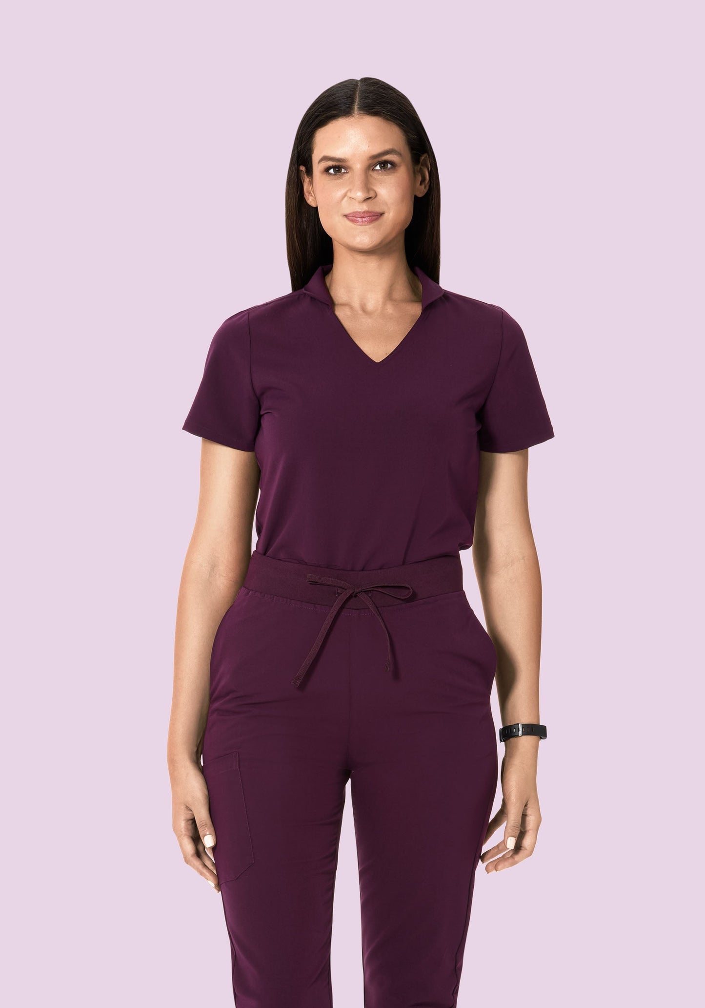 Multi Wear Collar Top Açaí
