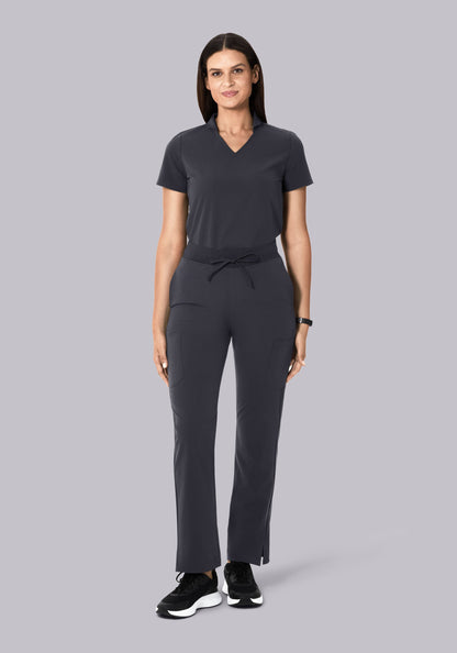 High Waisted Cargos Pewter