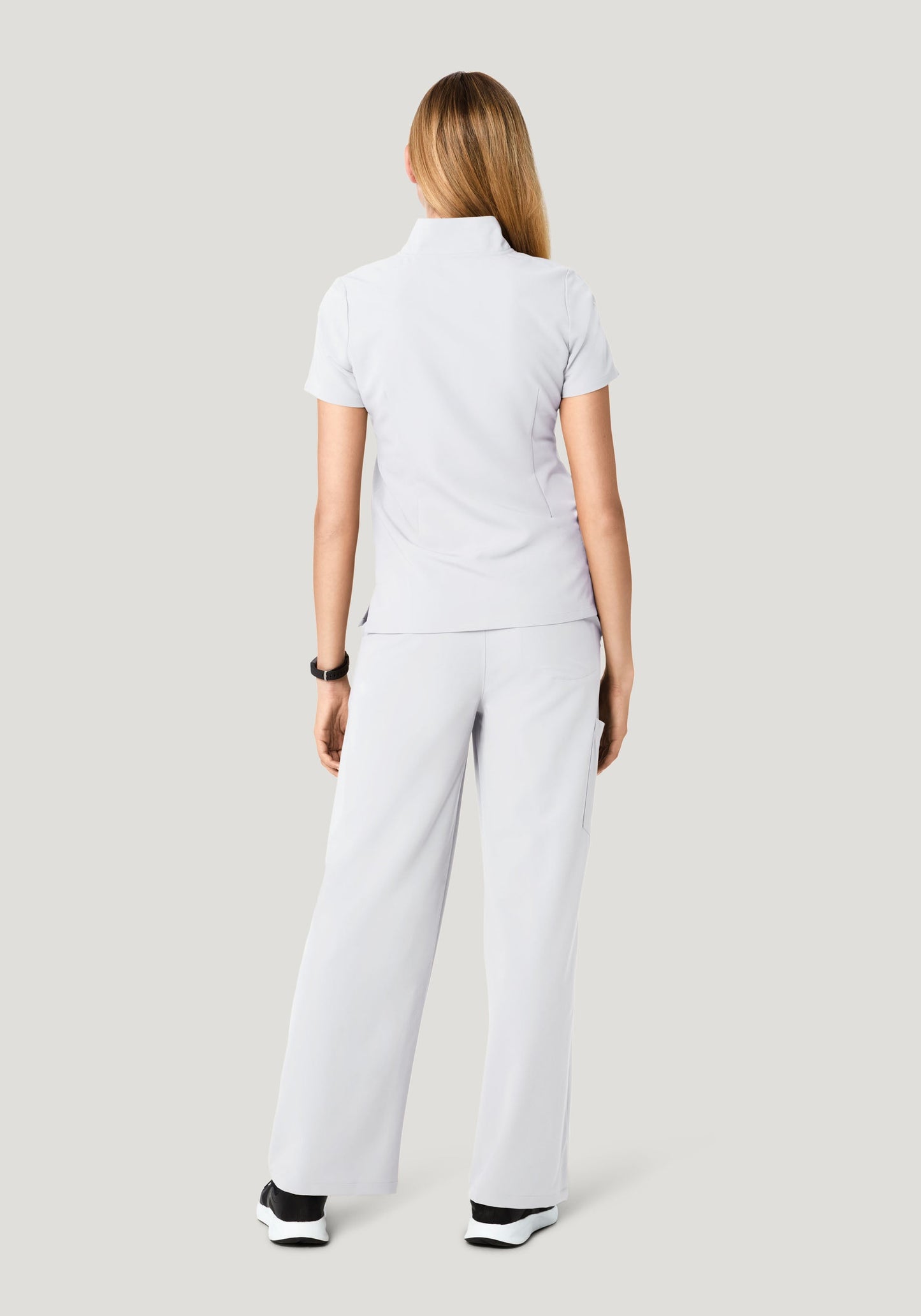 High Waisted Wide Leg White