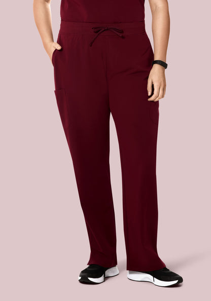 High Waisted Cargos Wine