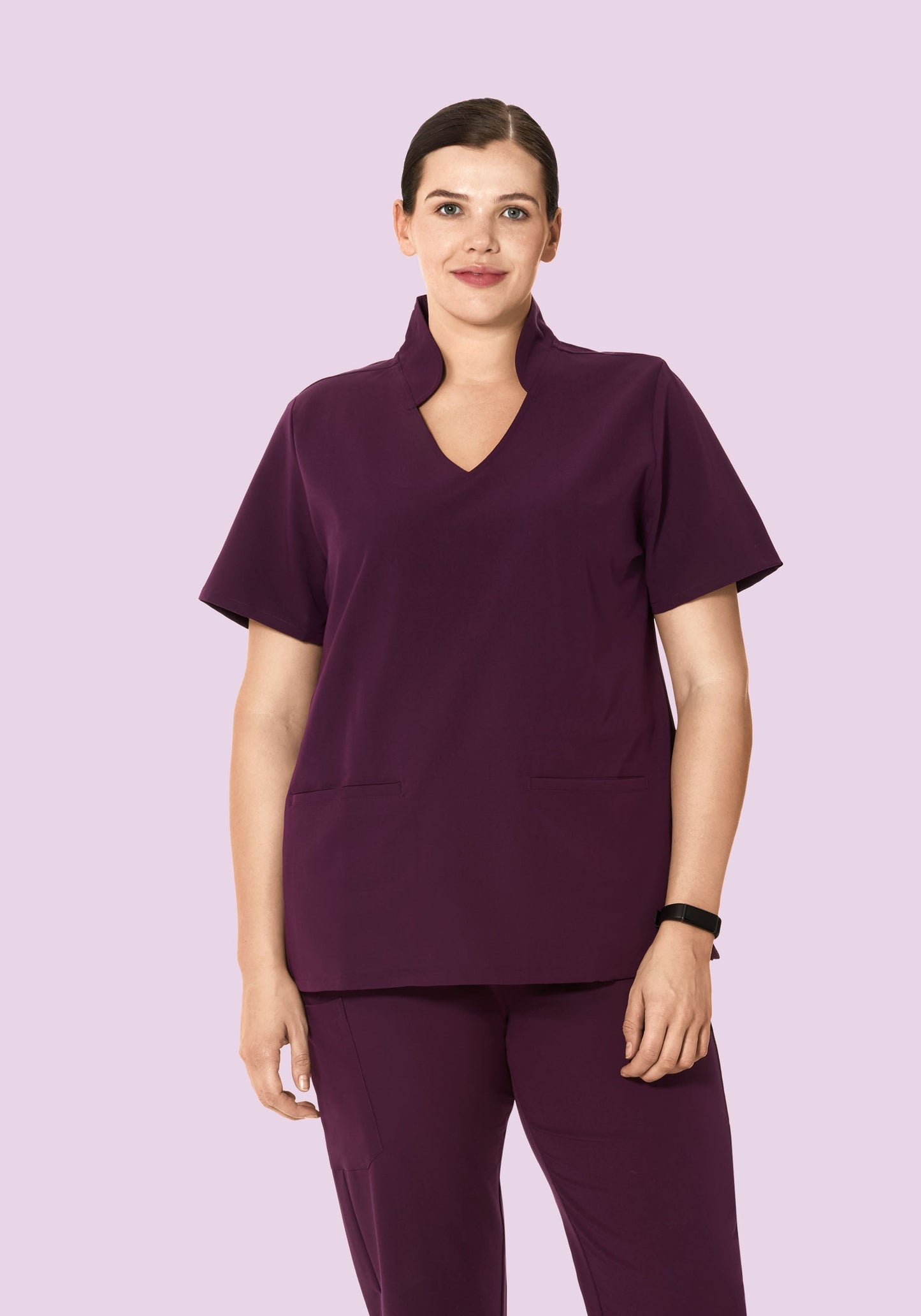 Multi Wear Collar Top Açaí