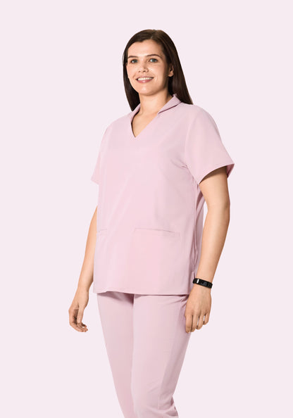 Multi Wear Collar Top Blush Blossom