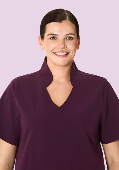 Multi Wear Collar Top Açaí