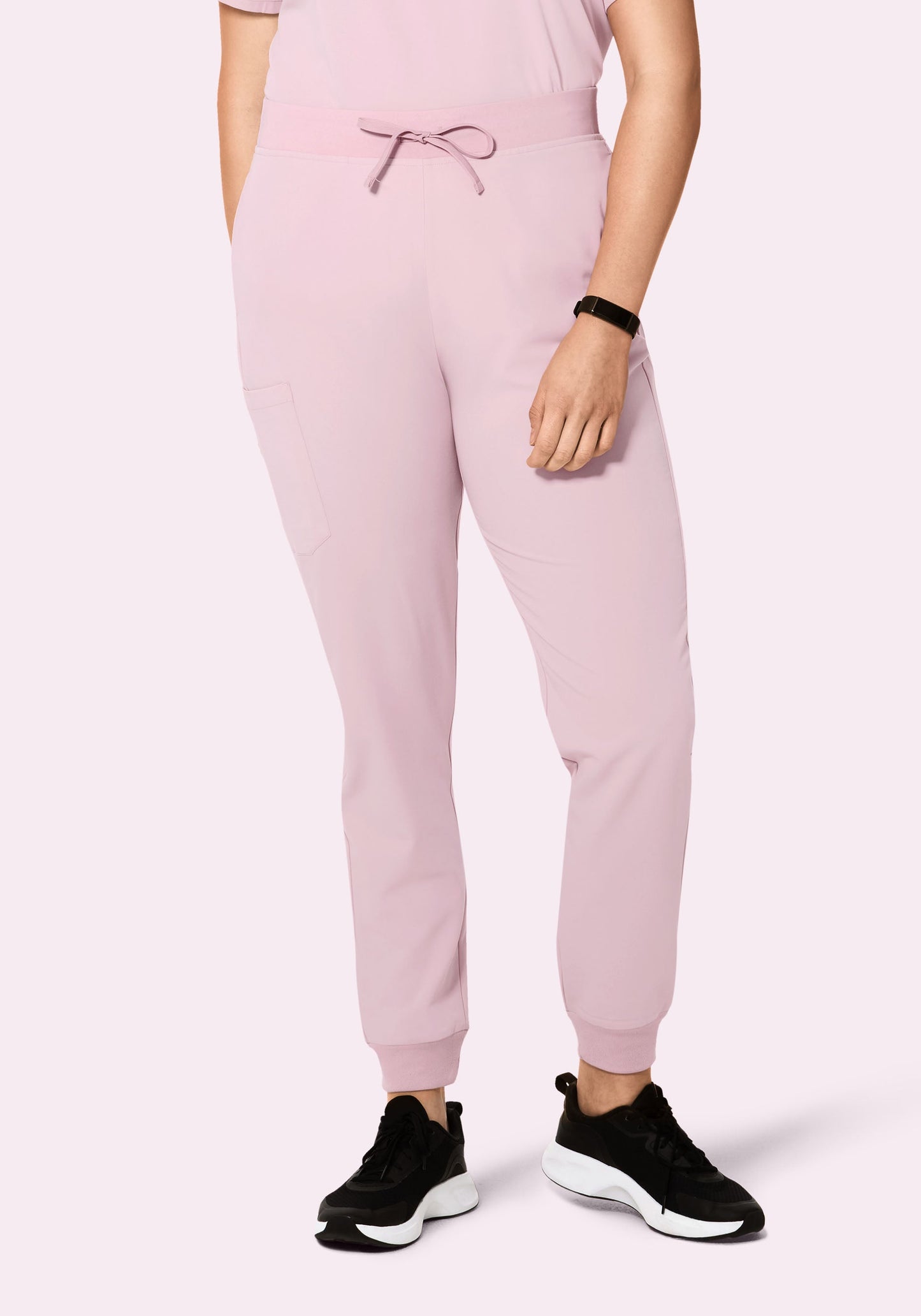 High Waisted Joggers Blush Blossom