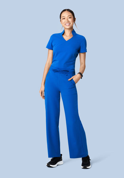 High Waisted Wide Leg Royal Blue