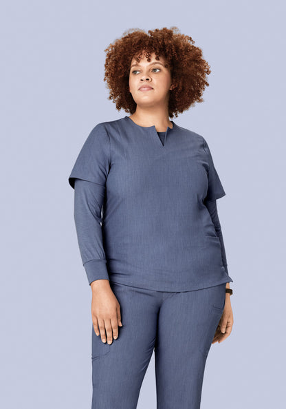 Women's Underscrubs Heather Denim