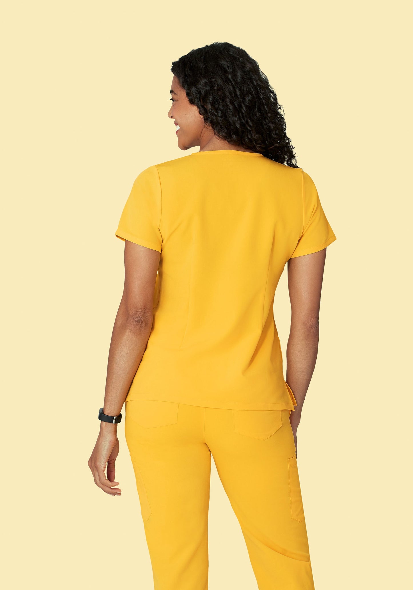5 Pocket Notch Neck Top Daffodil