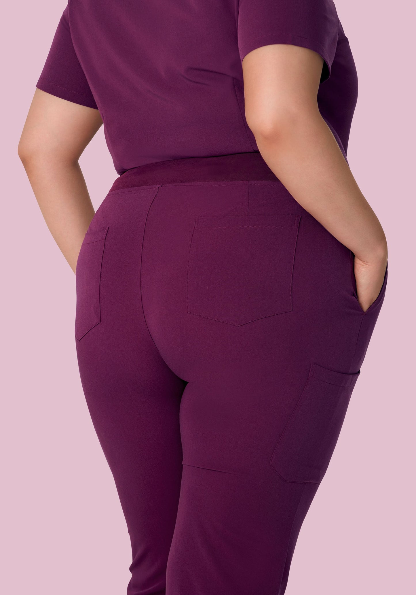 9 Pocket Cargo Pants Plum