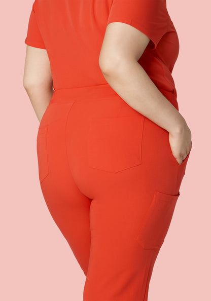 9 Pocket Cargo Pants Sunset Orange