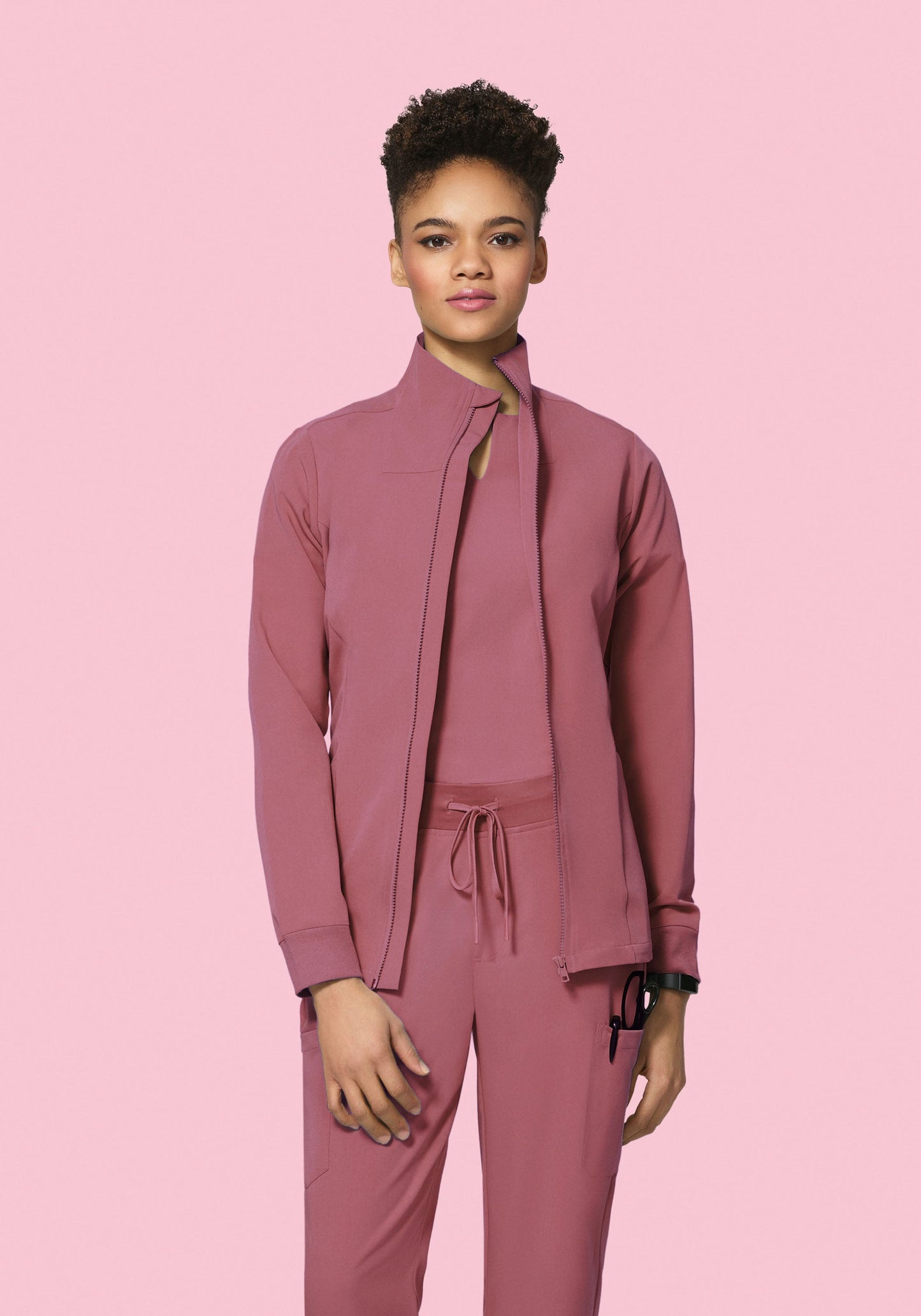 Women's Modern Scrub Jacket Mauve