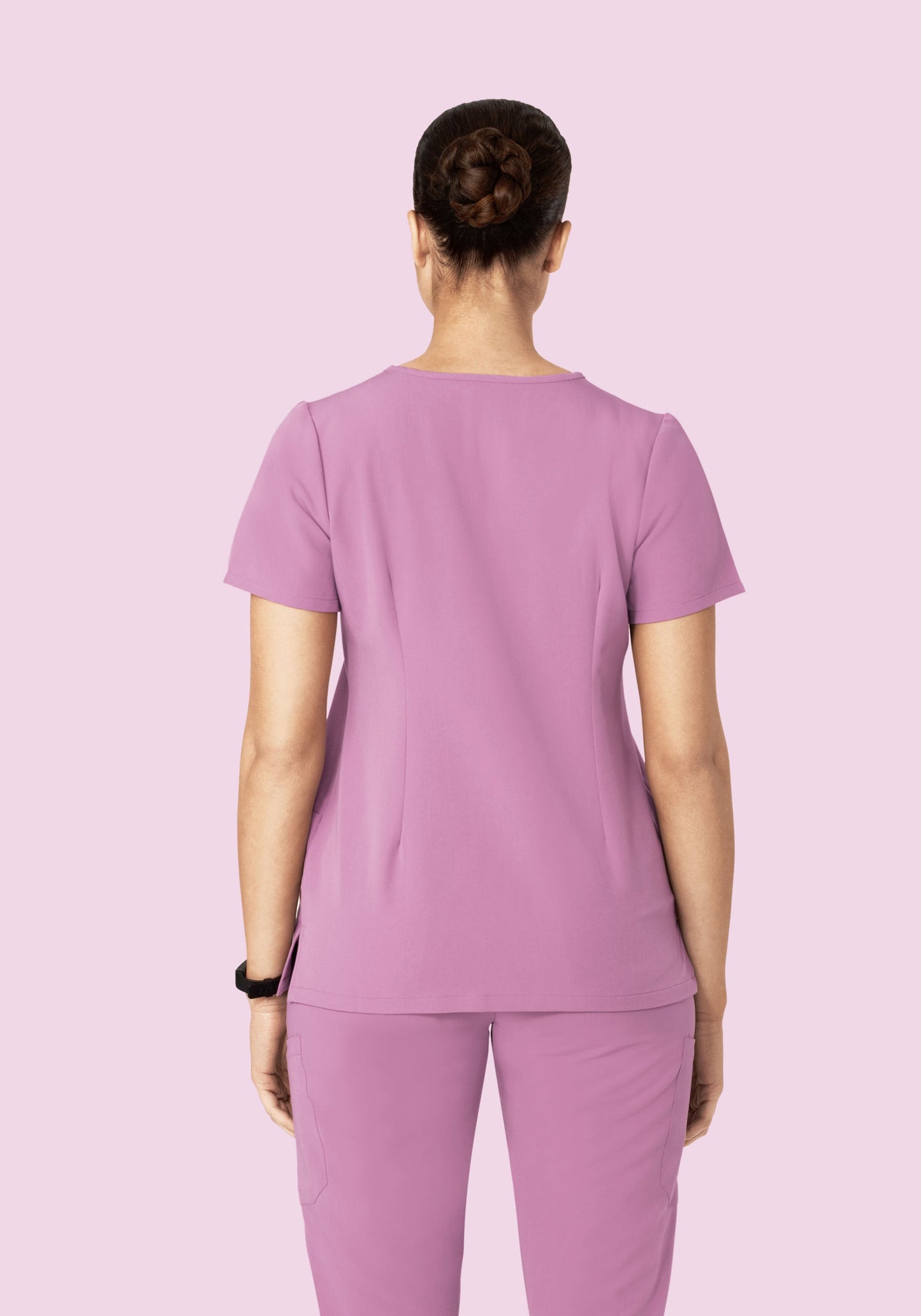 5 Pocket Notch Neck Top Lilac