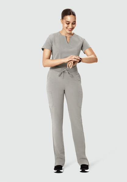 5 Pocket Notch Neck Top Flint