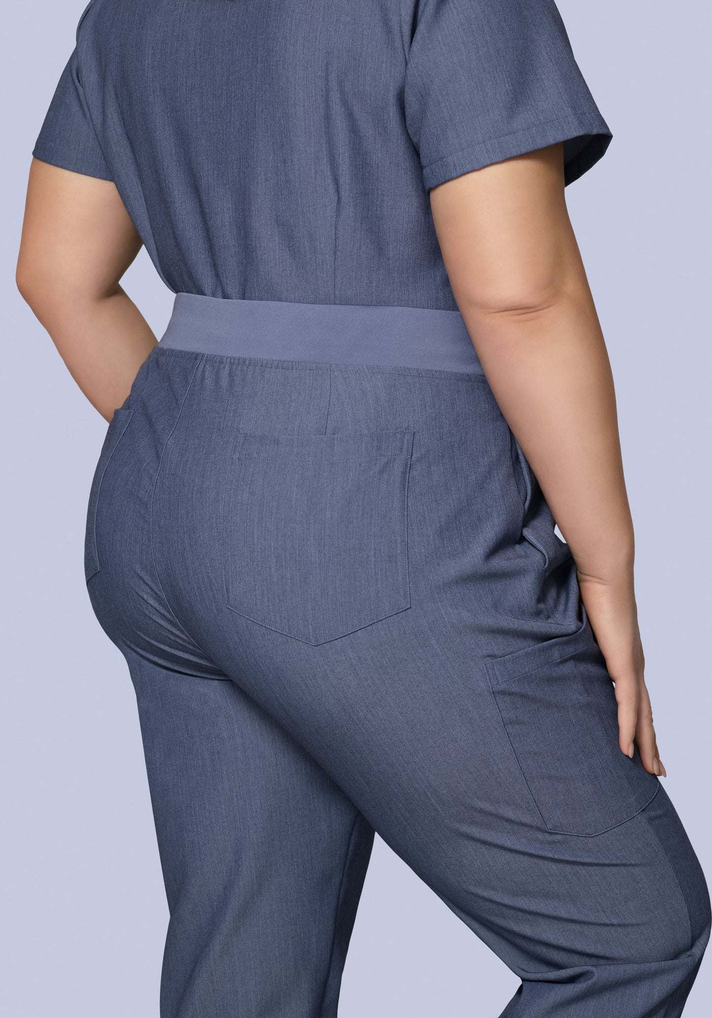 9 Pocket Joggers Heather Denim