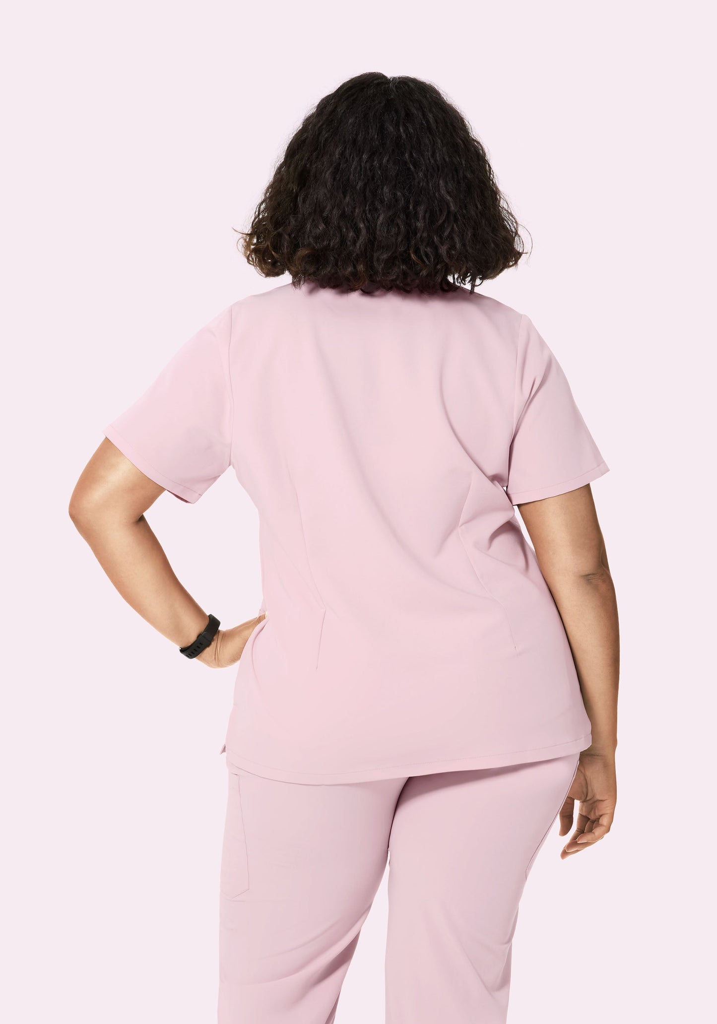 5 Pocket Notch Neck Top Blush Blossom