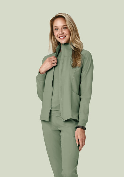 Women's Modern Scrub Jacket Cool Sage