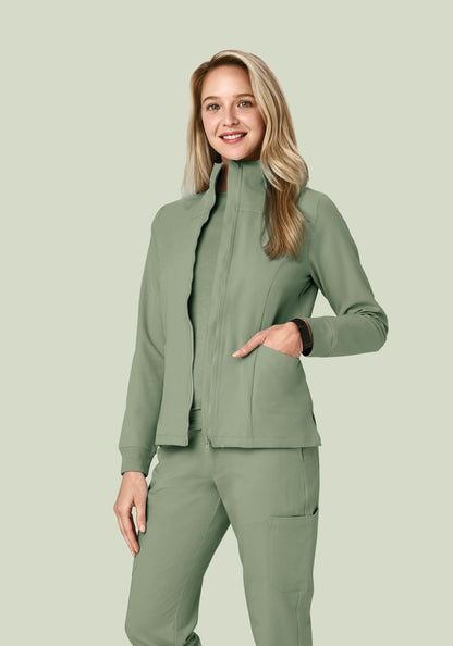 Women's Modern Scrub Jacket Cool Sage
