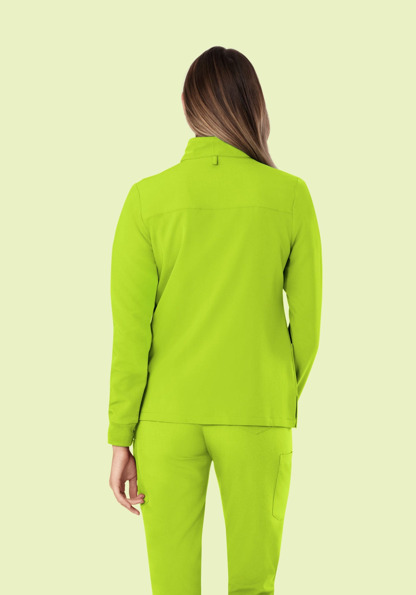 Women's Modern Scrub Jacket Apple Green