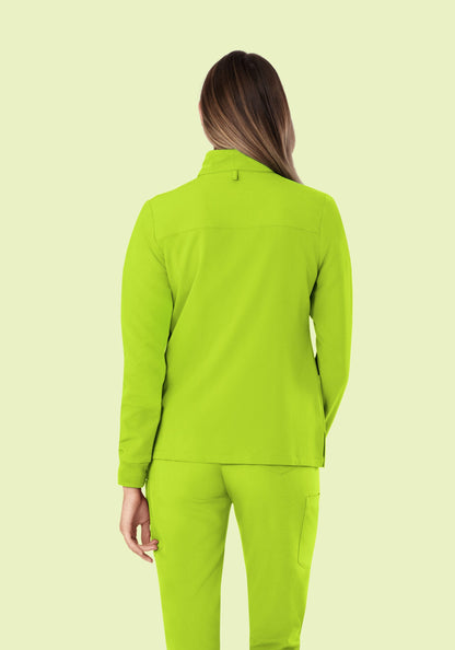 Women's Modern Scrub Jacket Apple Green