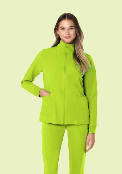 Women's Modern Scrub Jacket Apple Green