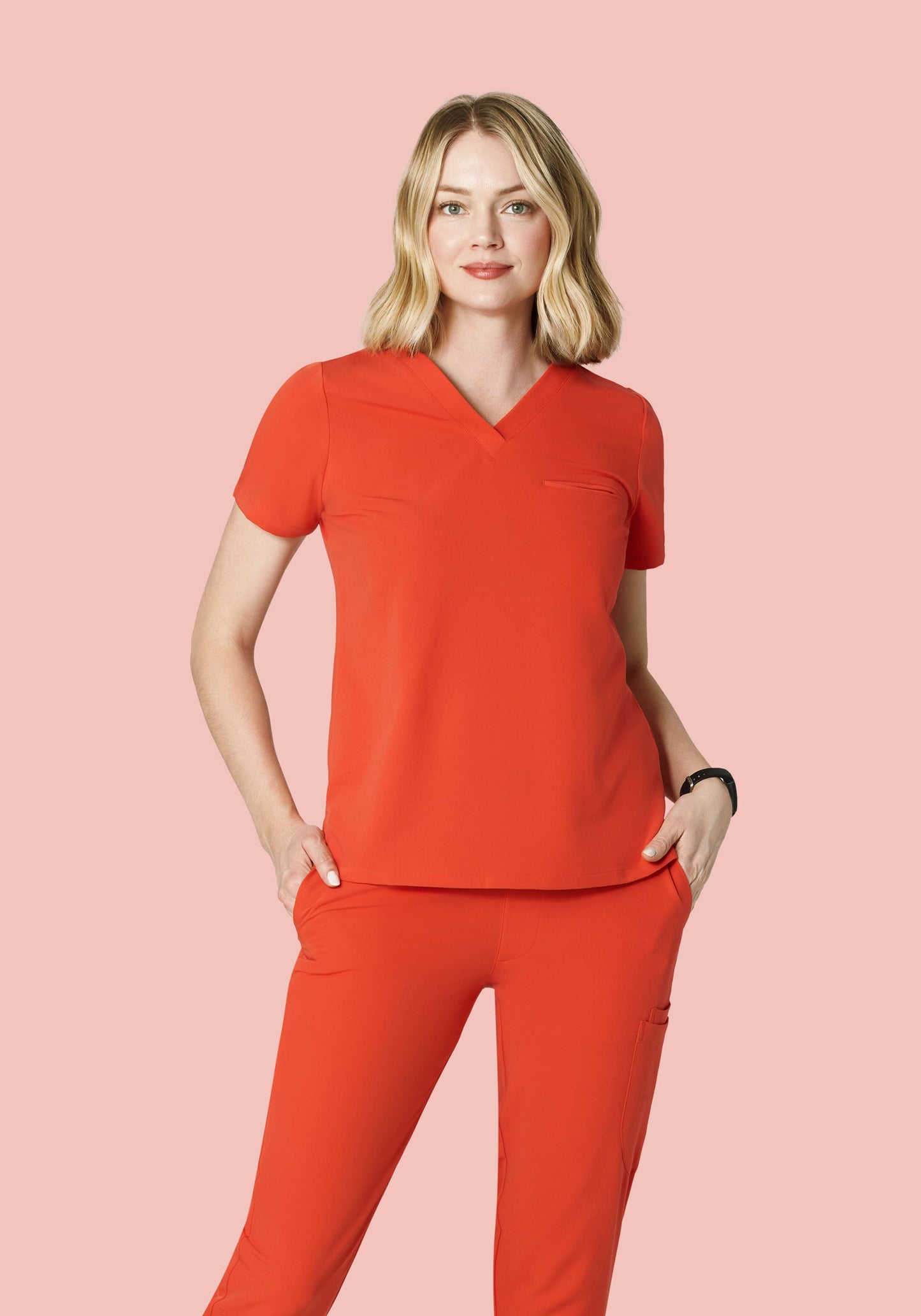 One Pocket Top Sunset Orange