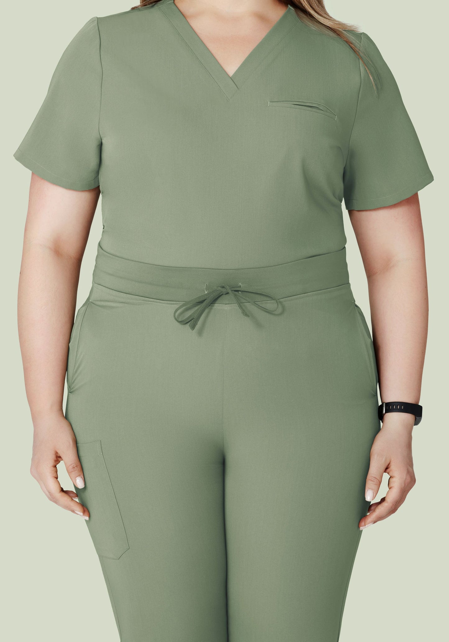 High Waisted Joggers Cool Sage