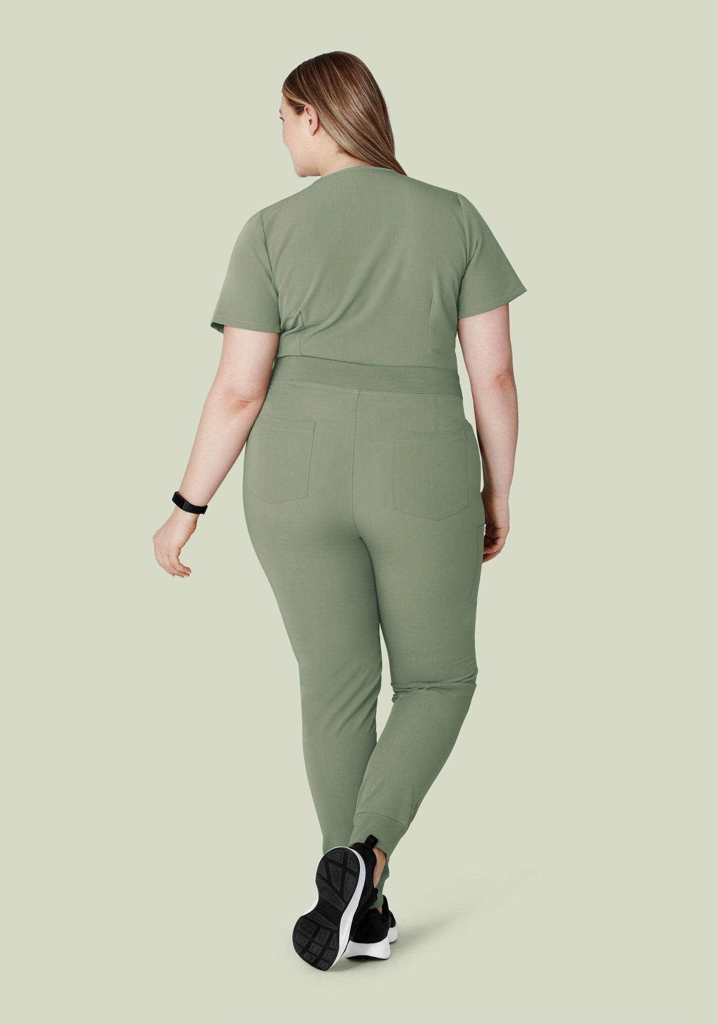 High Waisted Joggers Cool Sage