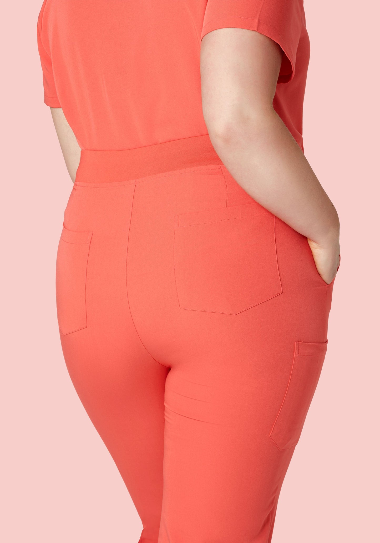 High Waisted Joggers Coral