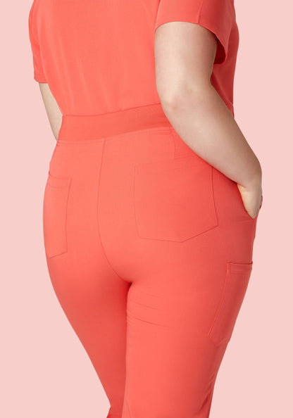 High Waisted Joggers Coral