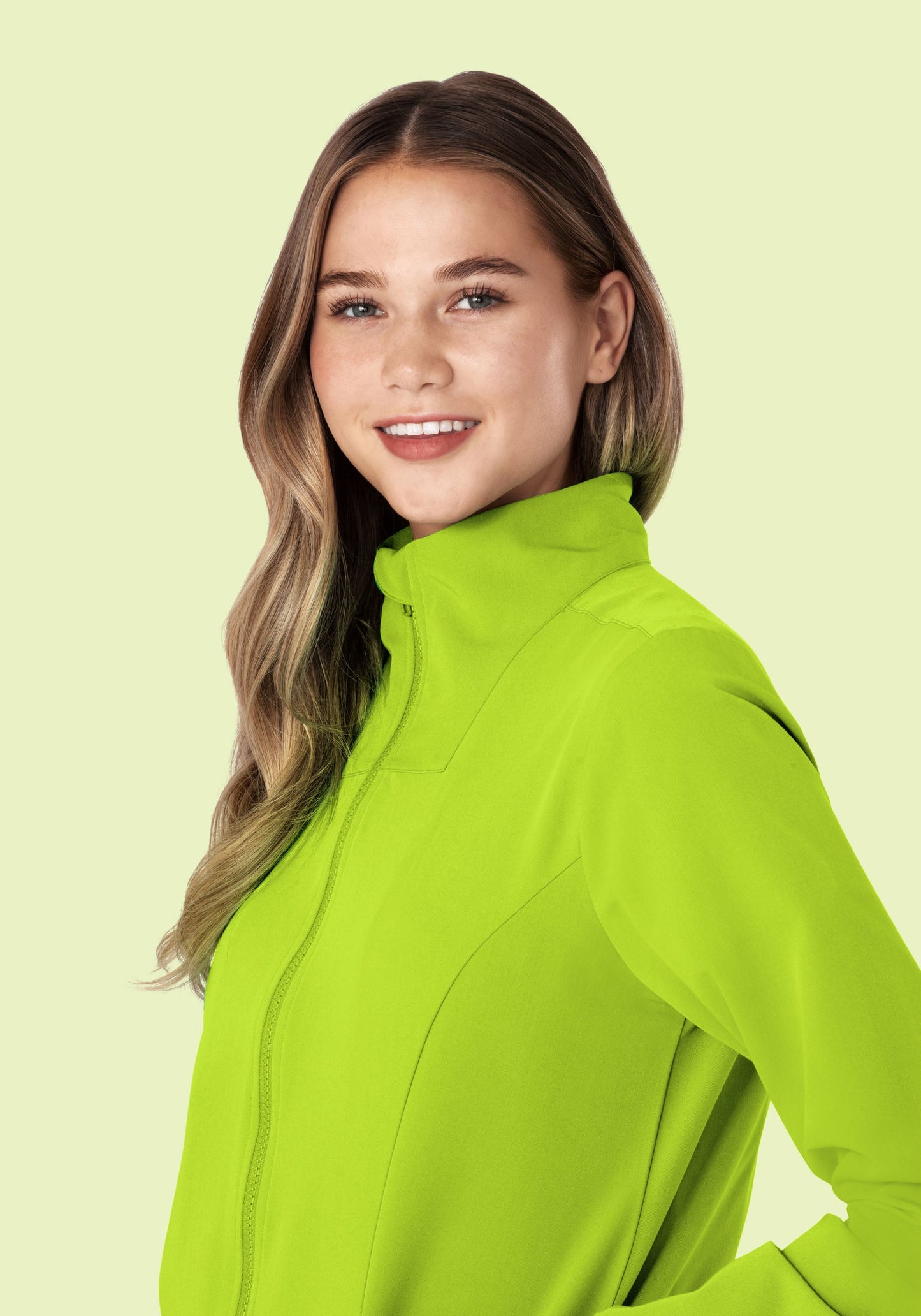 Women's Modern Scrub Jacket Apple Green
